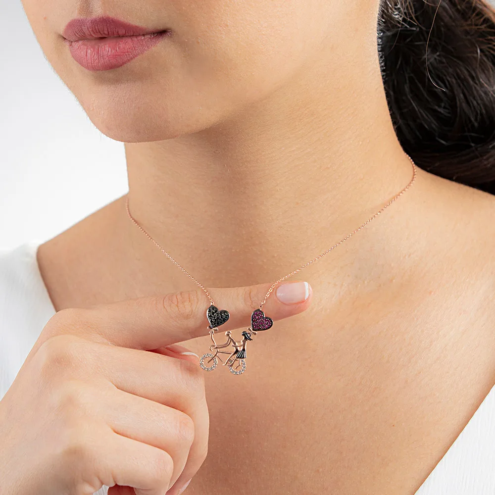 Collier en argent Sterling 925 Zircon pour femmes, avec pendentif en pierre précieuse, chaîne élégante de luxe, Style Cool, cadeau d'anniversaire 2