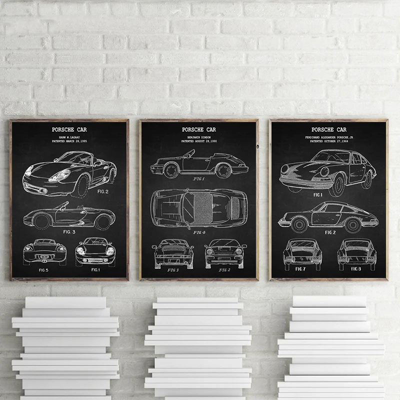 Патент на автомобиль для порсеров винтажные плакаты и принты схема спортивного