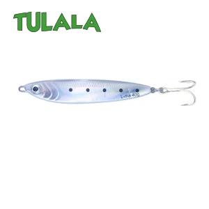 Tulala литой металл 40 г джиговая блесна, шкура, литье свинца, рыбы, SeaBass, рыбалка на щуку Приманка снасти, вобберы, жесткие приманки - Цвет: Silver