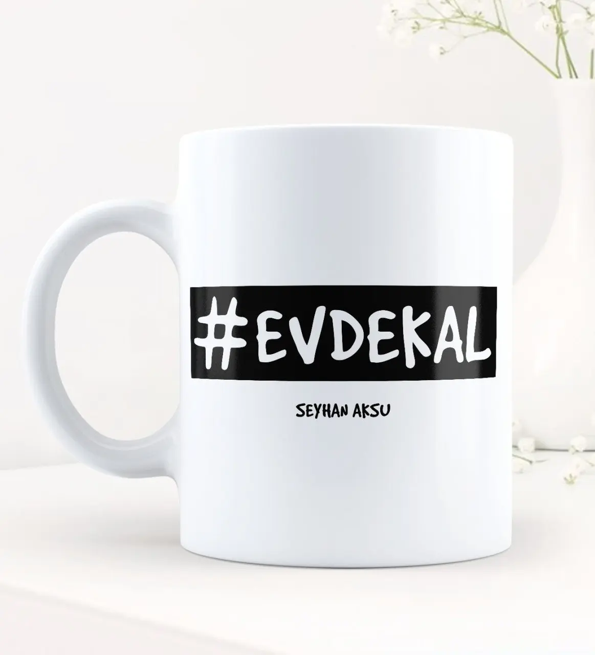 

Персонализированные EvdeKal Hashtag белая кружка чашка-1