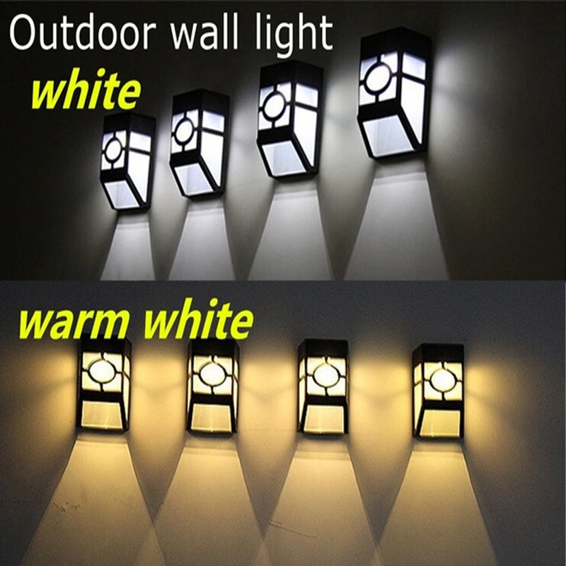 

Solar LED Garden Light Outdoor Waterproof Wall Lamp Fence Patio Street Decoration Solar Powered Lighting
