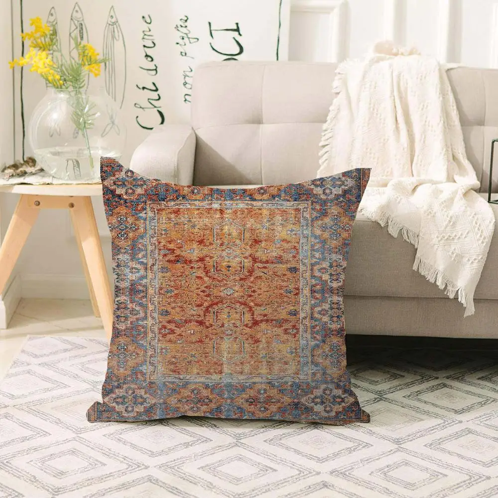 Иначе коричневые оранжевые Анатолии в этническом стиле Античная пуфик 3d печати