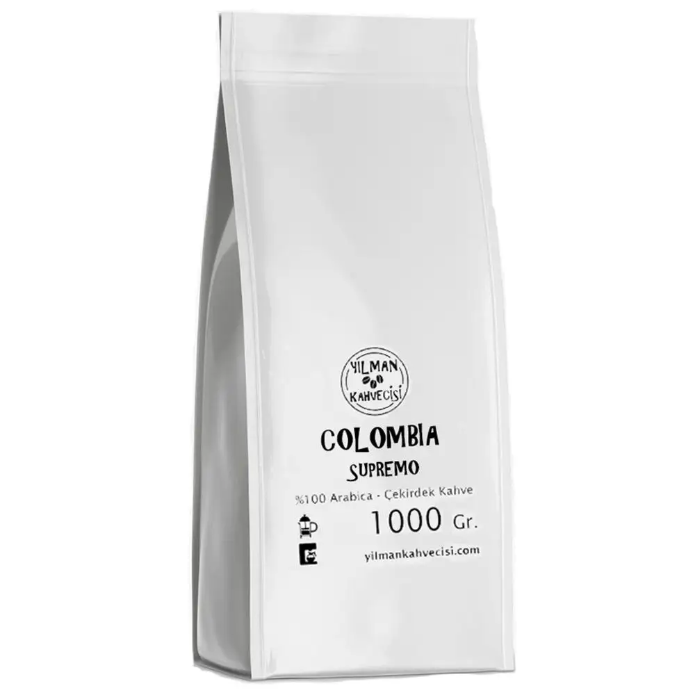 Кофейные зерна Yılman Kahvecisi % 100 Arabica Colombia Supremo свежежареные целые и зерно 250/500/г | Дом