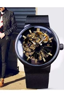 hour watch stylish design mechanical wicker black unisex male woman time accessory classical sport daily gift couple
