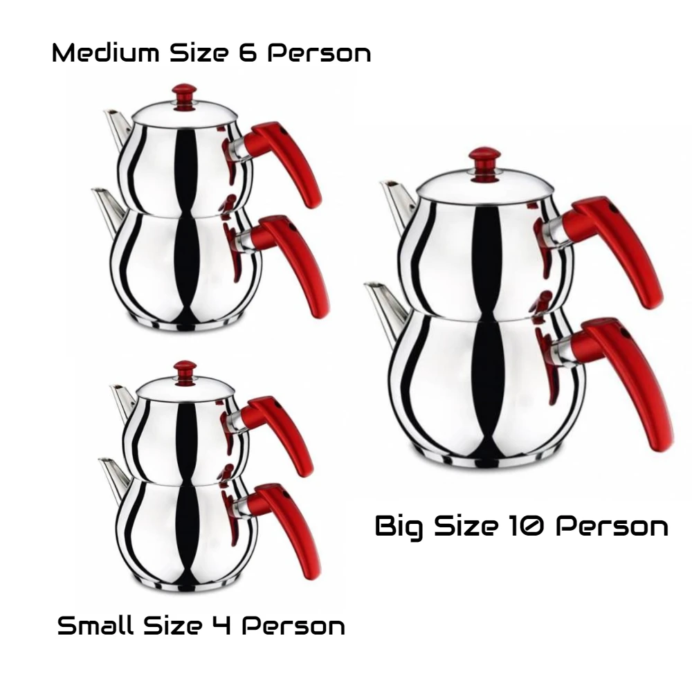 Набор чайников из нержавеющей стали в турецком стиле наборы 3 разных размера на 4 6