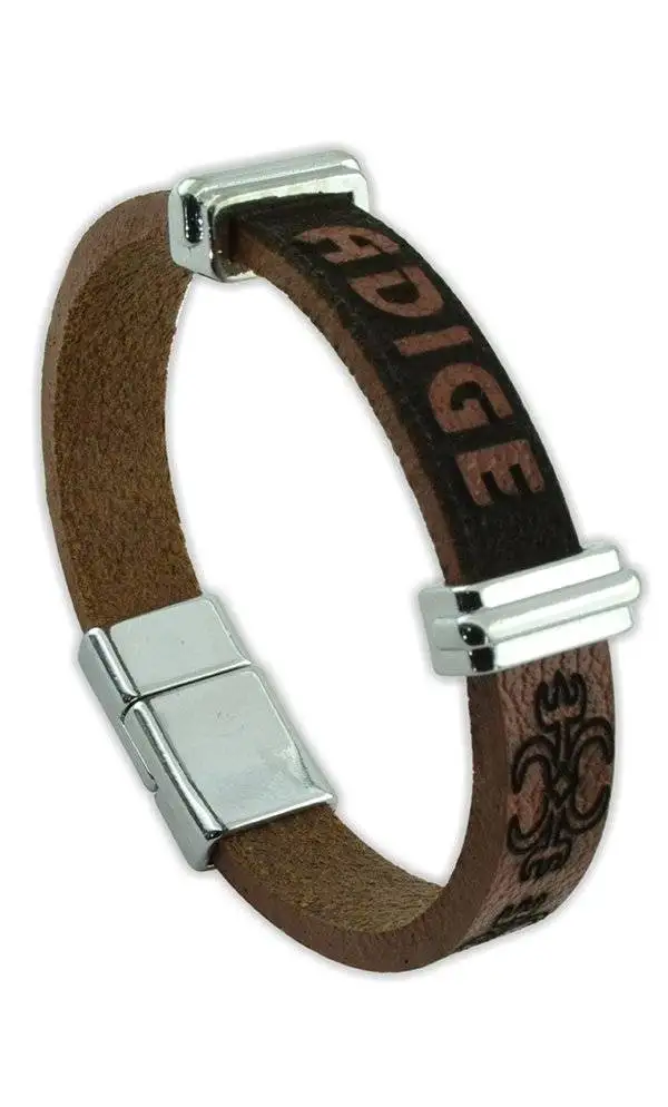 Браслет Adige из натуральной кожи для женщин 19 см металлические детали