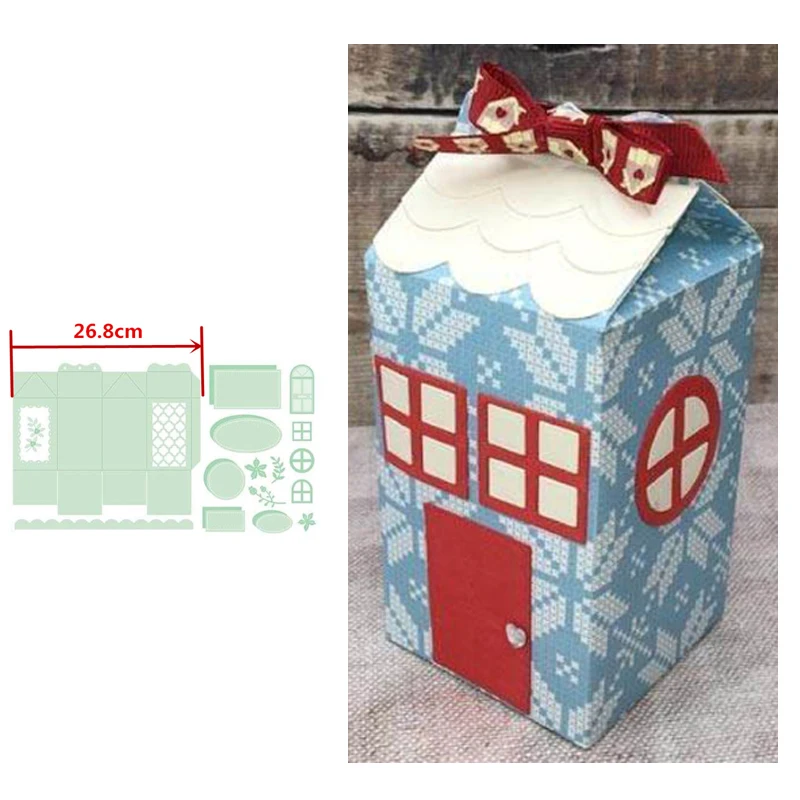 Маленькая декоративная молочная коробка набор для высечки металлические штампы