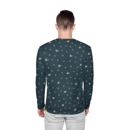 Мужской лонгслив 3D Санта хипстер для мужчин спорта и отдыха путешествий