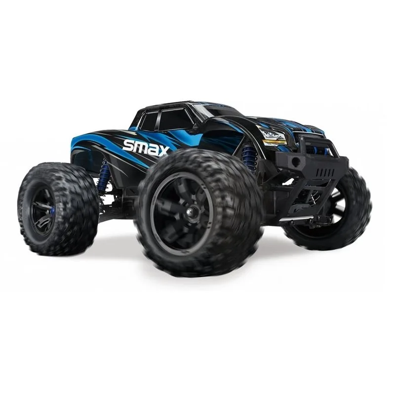 Радиоуправляемый монстр Remo Hobby SMAX (синий красный) 4WD 2.4G 1/16 RTR артикул 1631 | Игрушки и
