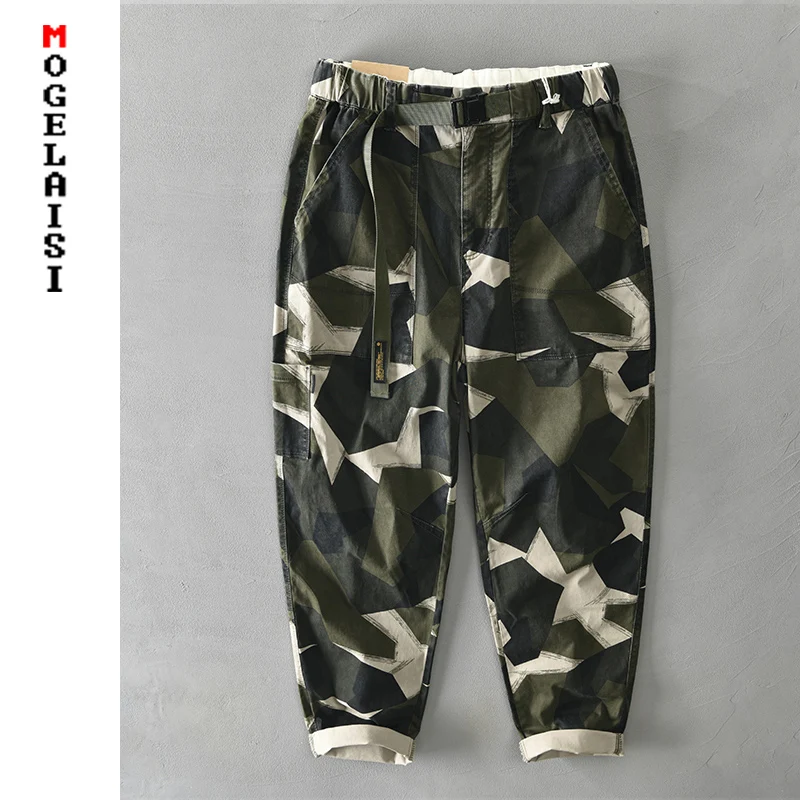

New Military cargo pants men Autumn 2020 casual pants 100% cotton streetwear slim High quality Trousers man clothing Z335