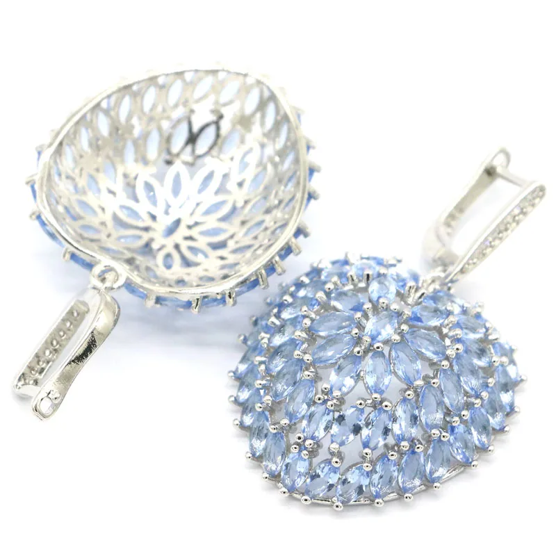 46x28 мм большой европейский дизайн комплект ювелирных изделий фиолетовый