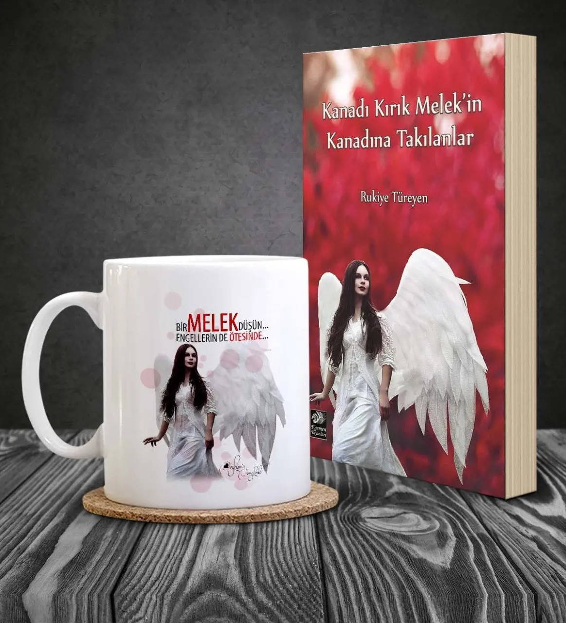 

Personalized Broken Wing Melek'in Hang To the Book & Cup Gift Set