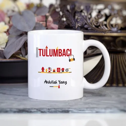 Персонализированная кружка пожарного (tulumbaci) | Мать и ребенок