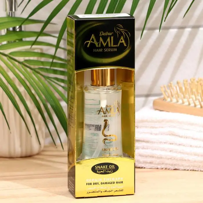 Фото Масло-сыворотка для волос Dabur Amla масло змеи восстанавливающая терапия 50 мл Масло-сыворотка для волос Dabur Amla масло змеи восстанавливающая терапия 50 мл