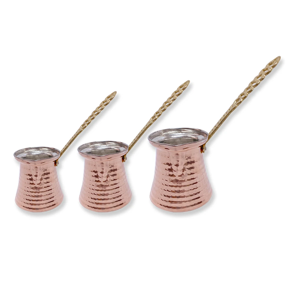 Кофеварка набор из 3 предметов Турецкий кофейник медный горшок молочный чай