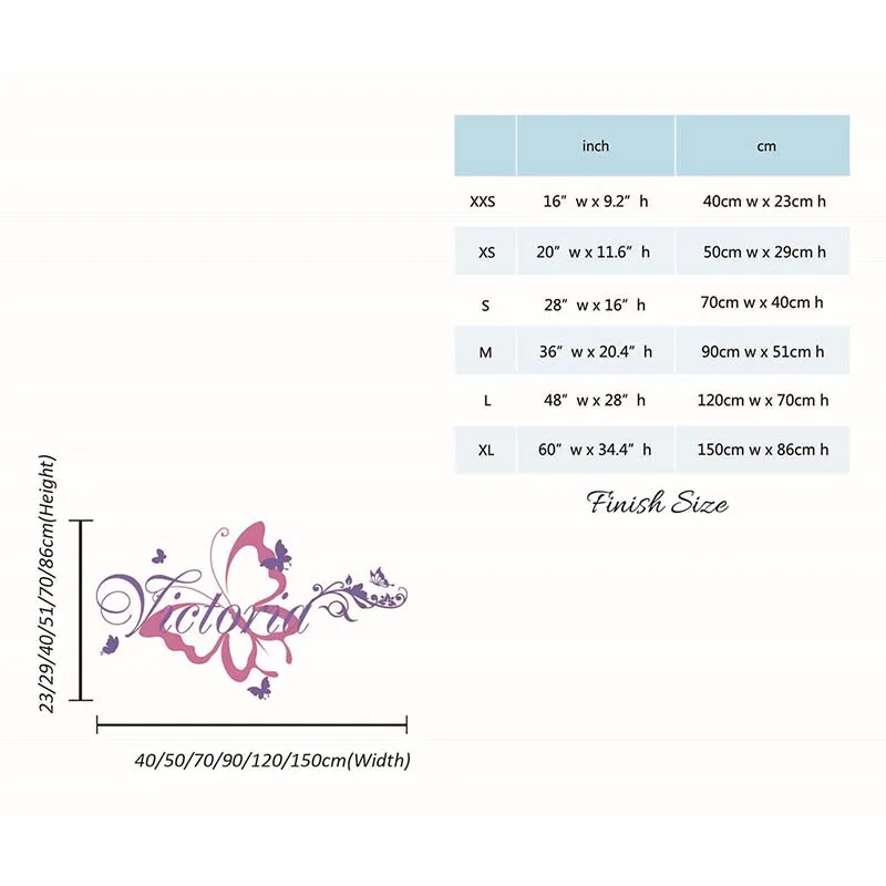 Персонализированная наклейка с именем бабочки-Наклейка на стену бабочками и