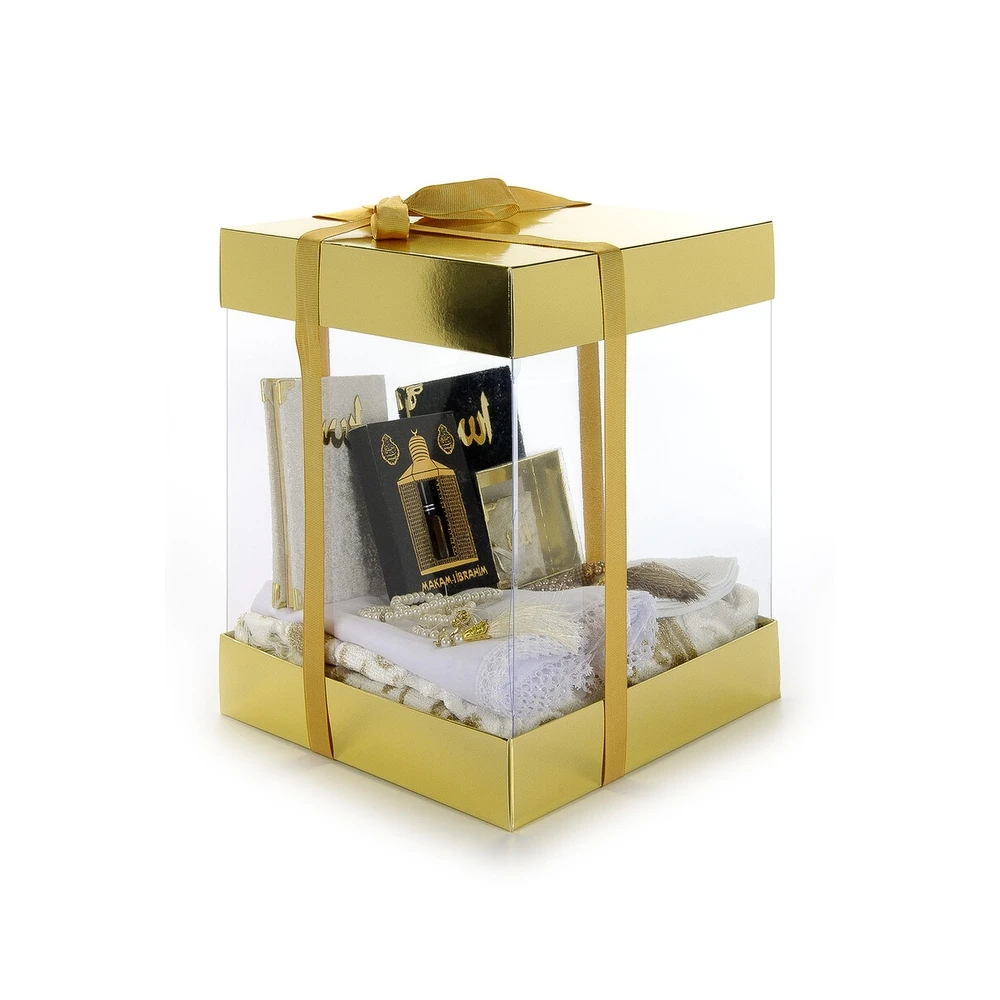 IQRAH Luxury Custom Pvc Box Çeyizlik Hediyelik Worship Set Gold
