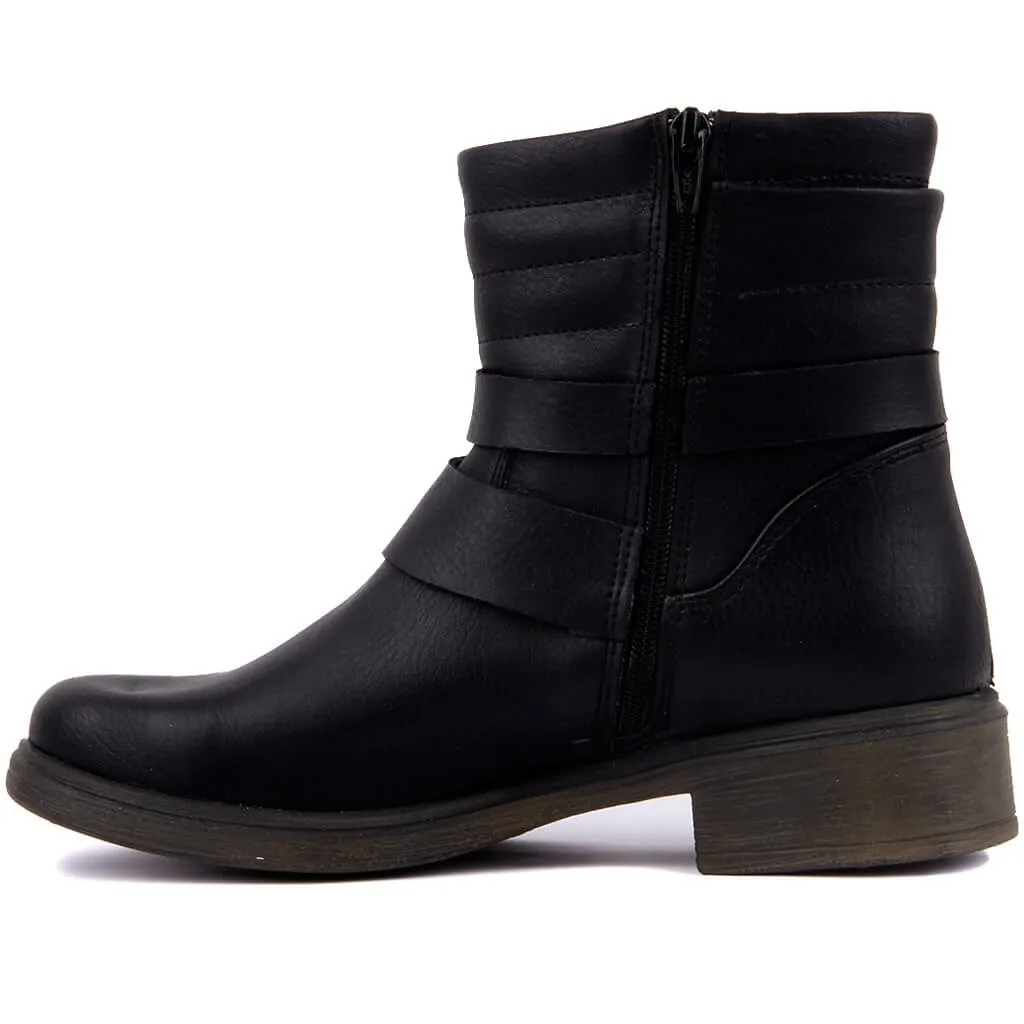 Moxee/женские кожаные ботинки сезон осень зима женские модные с круглым носком на