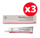 Крем Madecassol, 1% г, 40 г, для лечения травм от шрамов, ожогов, акне, морщин, 3 упаковки