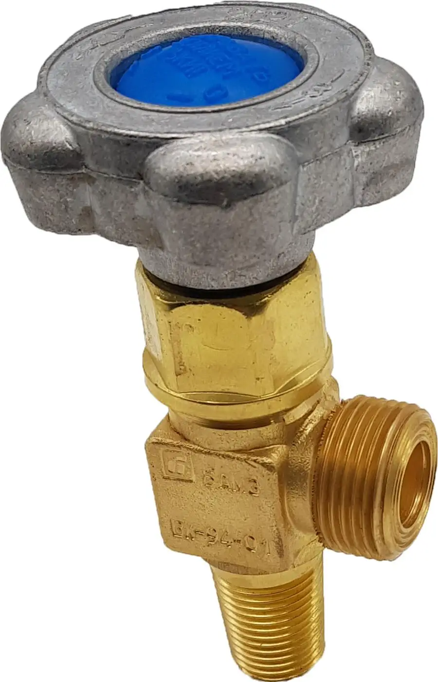 кран на кислородный баллон. вентиль баллонный "вб-2" нзга. вк-94-01 вентиль баллонный кислородный. резьба w19,2, мал. вентиль для газового баллона w19.