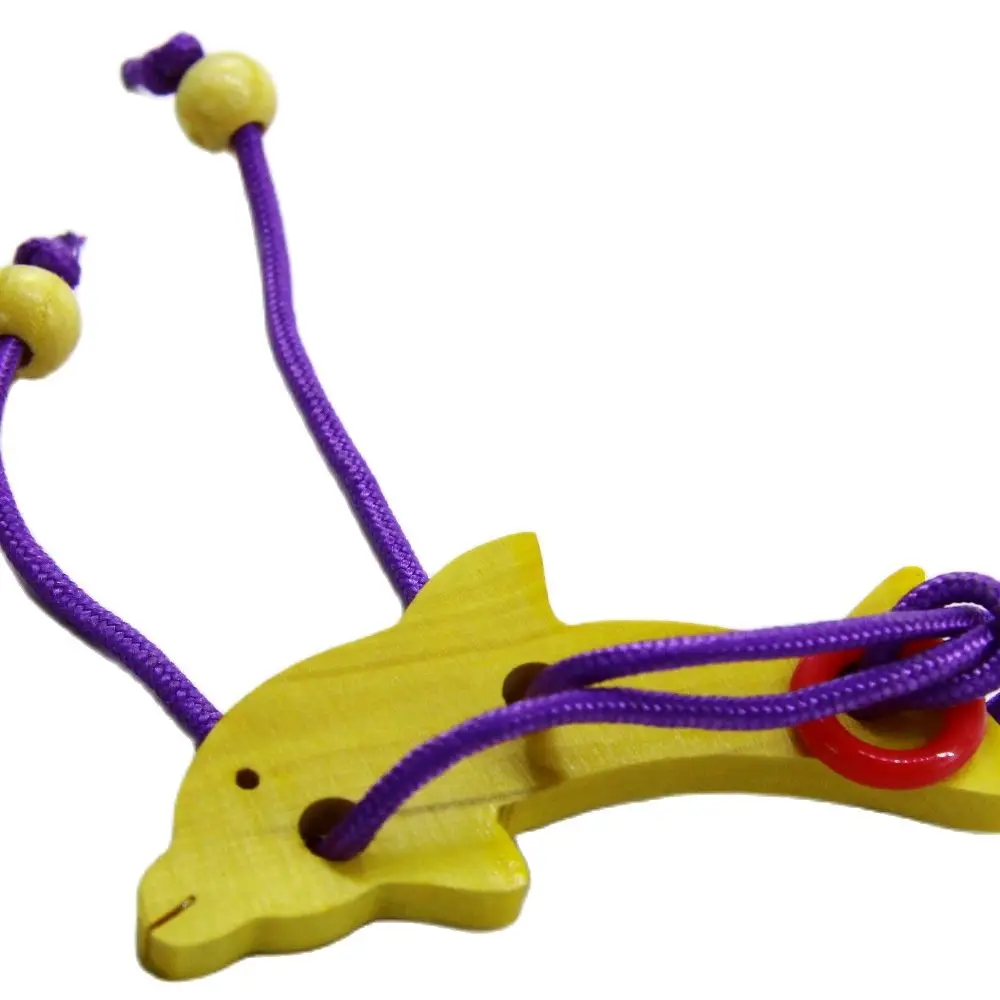 

IQ Brain Teaser Montessori Toy Topological Puzzle for Children and Adults Gift Drawstring Natural Game 3D Montessori montessori toys Children's toys Educational toys Children toys Montessori Toys for children fidget