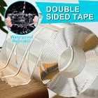 Нано-лента двусторонняя клейкая силиконовая клейкая настенная прозрачная многоразовая водонепроницаемая лента принадлежности для кухни ванной комнаты ленты