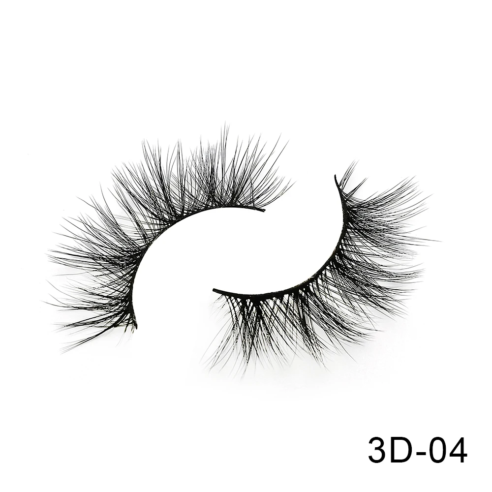 3D-04 6 пар Friholl. m Искусственные норковые ресницы натуральные длинные ресницы ручной работы макияж 25 мм Искусственные норковые ресницы 3D синтетические шелковые накладные ресницы - Цвет: 3D-04