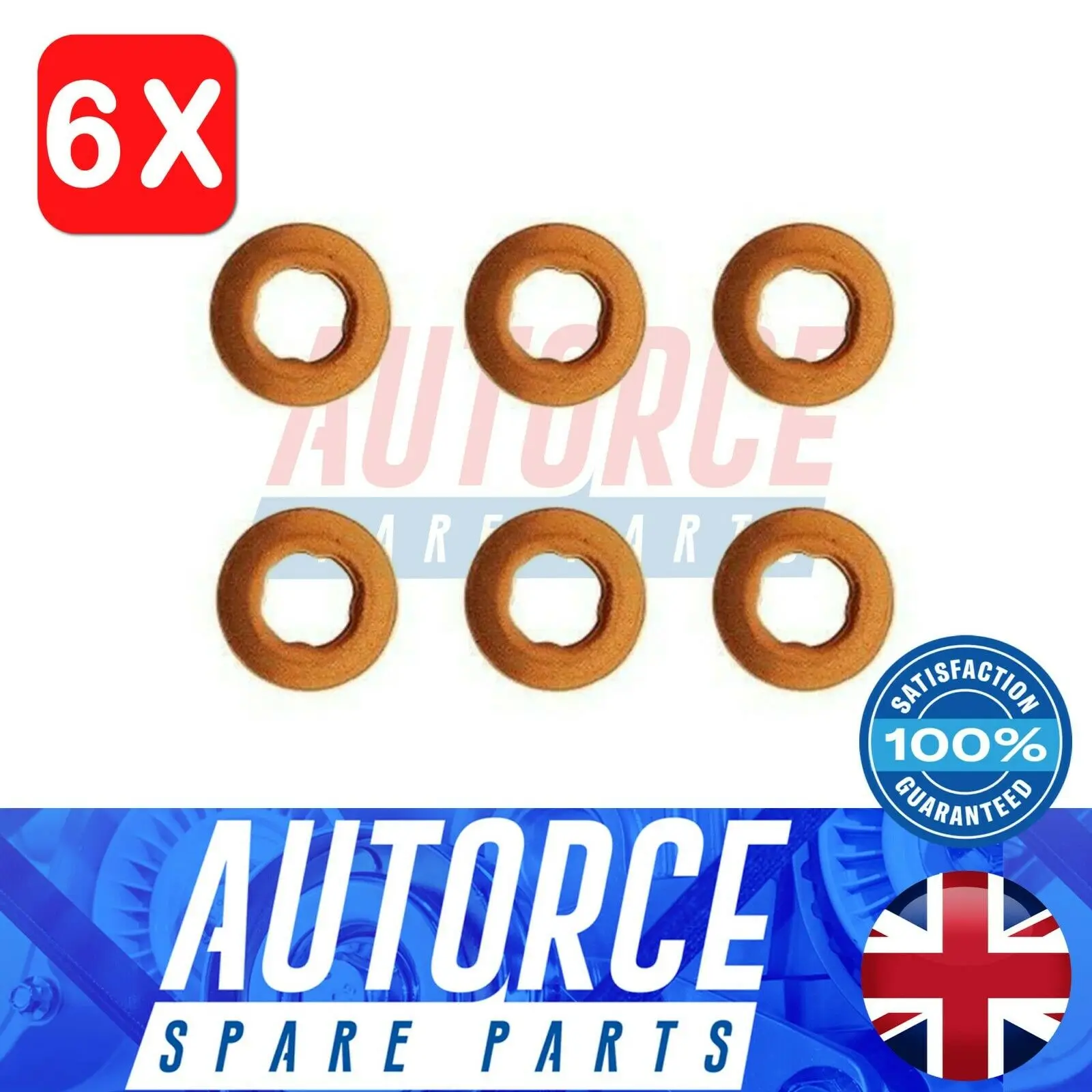 

6X для топливной форсунки BMW SHIM TO 116D 118D 120D 318D 320D 520D 530D 730D 740D 198143
