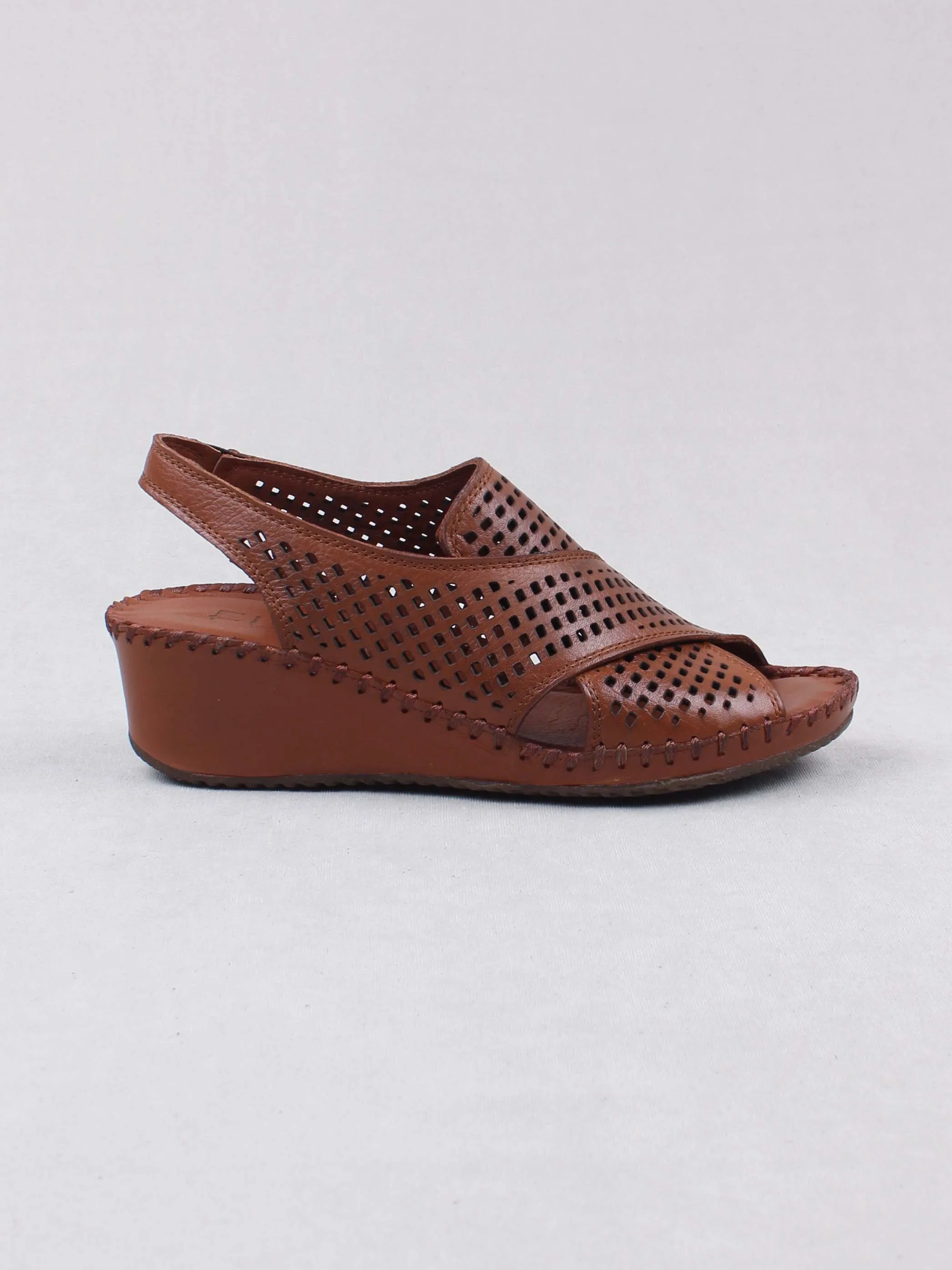 Женские повседневные туфли из натуральной кожи коричневые ортопедические