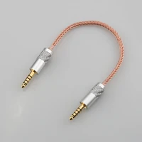 audiocrast diy hifi single crystal copper 4 4mm balanced male to 4 4mm balanced male audio adapter cable 4 4 male to male adapte