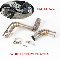 slip on motorcycle exhaust pipe connecting link tube pipe middle mid pipe modified for duke 200 390 2012 2016