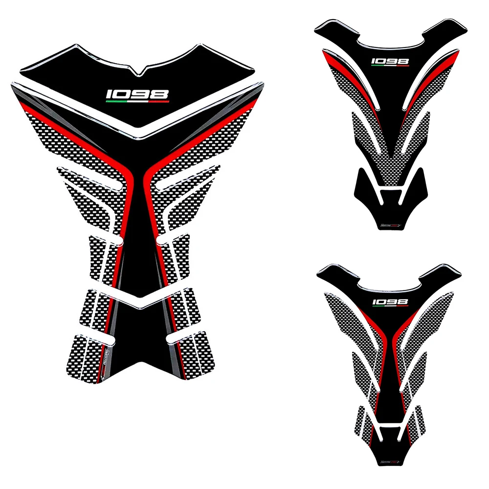 3D-наклейки на мотоцикл для Ducati 1098 S триколор/1098 R Bayliss Edition защитная накладка