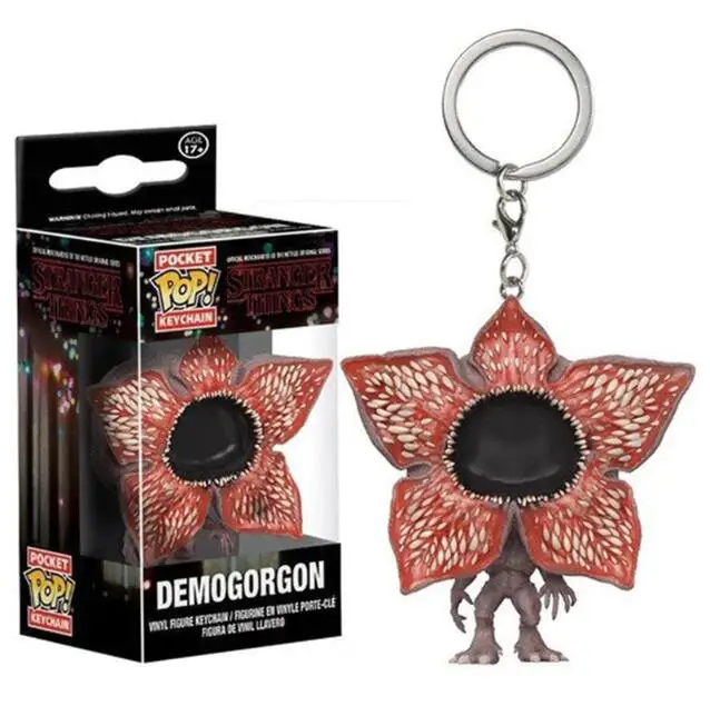 Funko Pocket Stranger Things брелок 11 Дастин Барб демогоргон Фигурки игрушки - Цвет: Demogorgon