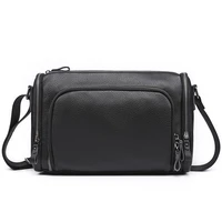 fashion men messenger bag male genuine leather shoulder bag male black travel crossbody bag mens business cowhide handbag
