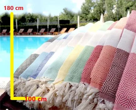 Турецкое банное хлопковое полотенце пляжное унисекс для бассейна покрывало