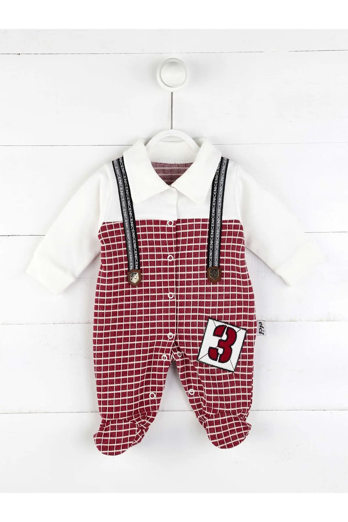 Бордовые сезонные Комбинезоны для маленьких мальчиков |