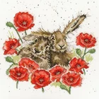 Популярная вышивка Love Is In The Hare, забавные Рождественские узоры для вышивки крестиком с 100% хлопковыми блесками, бесплатная доставка для украшения стен