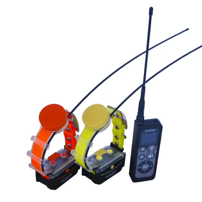 Localizador de perro por GPS resistente al agua, con dos collares, para caza, 25002 PRO-2