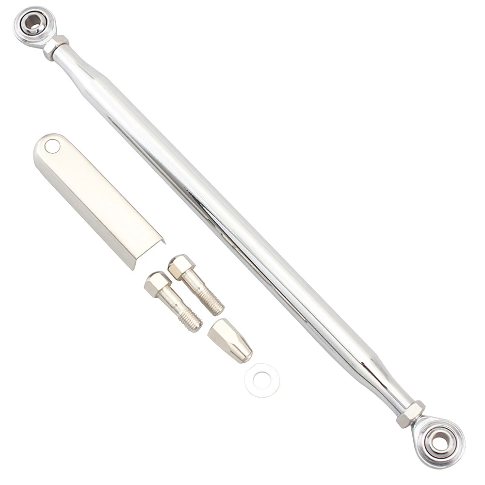 

Chrome CNC Round Gear Shift Linkage Shifter Replacement for Dyna Softail Touring Road King 1980-2020
