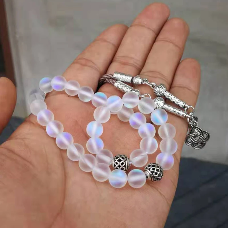 Австрийский Кристалл tasbih 33 66 99 бусины с металлической кисточкой стиль хрустальные женские молитвенные бусины Подарок мусульманские четки