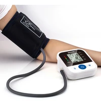 digital blood pressure monitor auto arm tensiometer large lcd display electronic sphygmomanometer with voice reporting memories