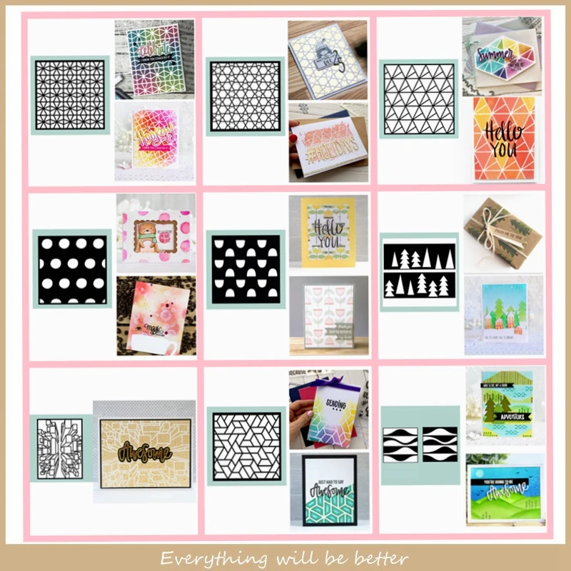 Дерево Геометрическая круглая квадратная решетка волнистый пластиковый