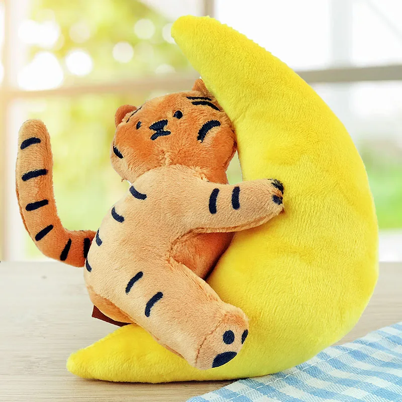 Кавайная плюшевая игрушка в виде тигра с чашкой чайного зонта мягкая подвеска