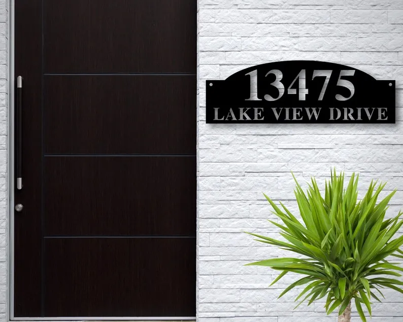 

Wood/acrylic Address Plaque for House,Address Number,Wood Address Sign,House Numbers,Address Sign Wood,Front Porch Address Sign