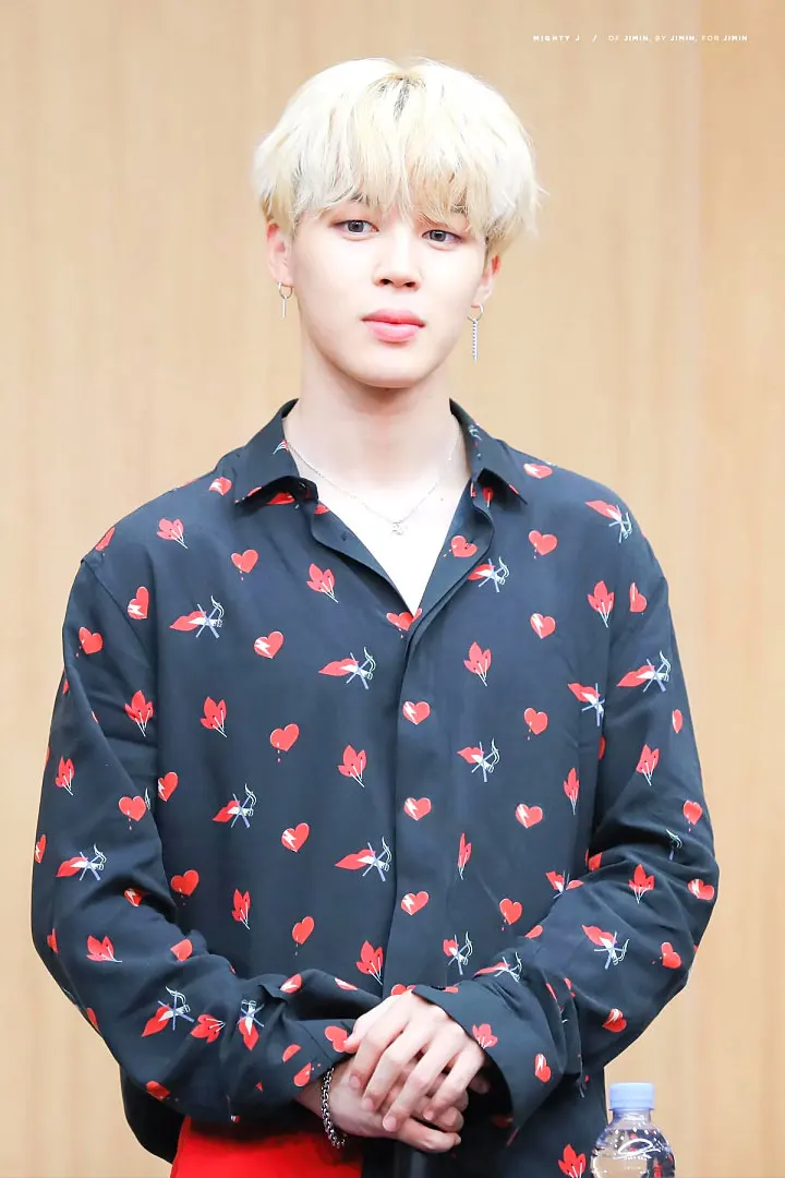 JIMIN Black Shirt Heart Flower Print Fashion Unisex Spring Long Sleeve Lapel Tops Heart Shirt 2023 Kpop Oversize Korean Clothes
