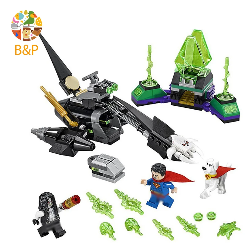 76096 219Pcs Super Heroes Series Krypto Team-up Lobo Batman Model Building Blocks Bricks Education Toys Gift 10842 | Игрушки и хобби