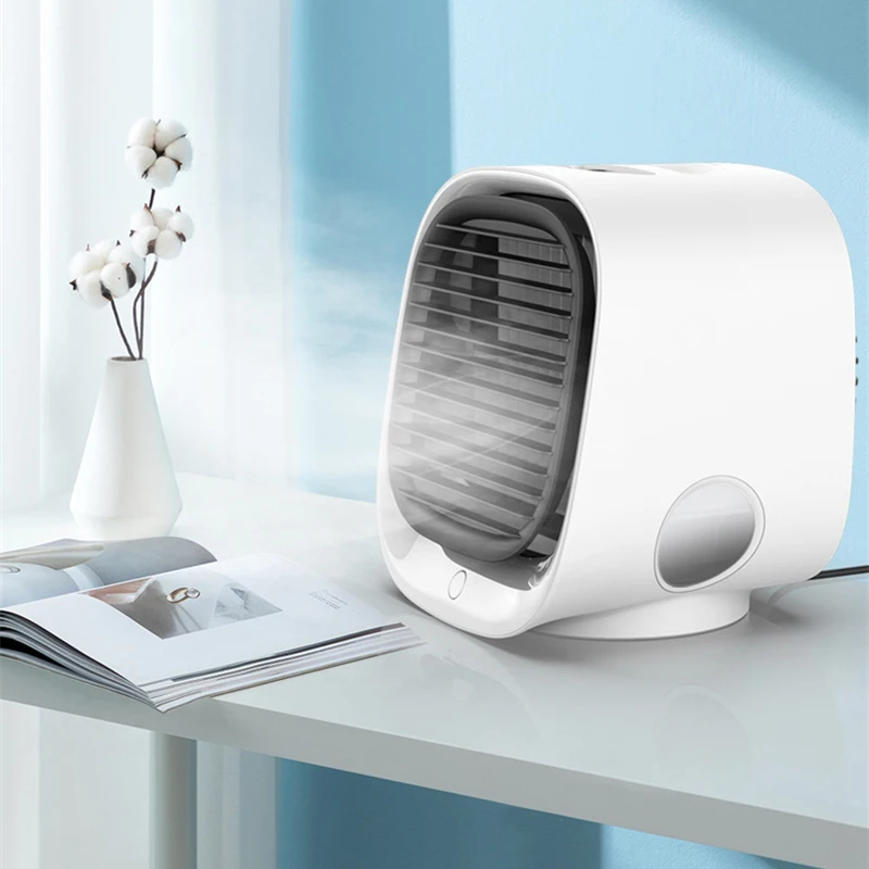 

mini air conditioner Cooler Fans USB Air Humidifiers Purifier air conditioner portable 7Colors LED Light air conditioner fan