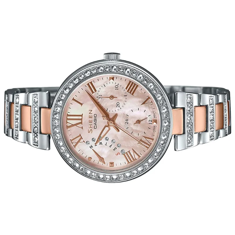 Женские часы Casio оригинальные стальные модные роскошные 50 м водонепроницаемые