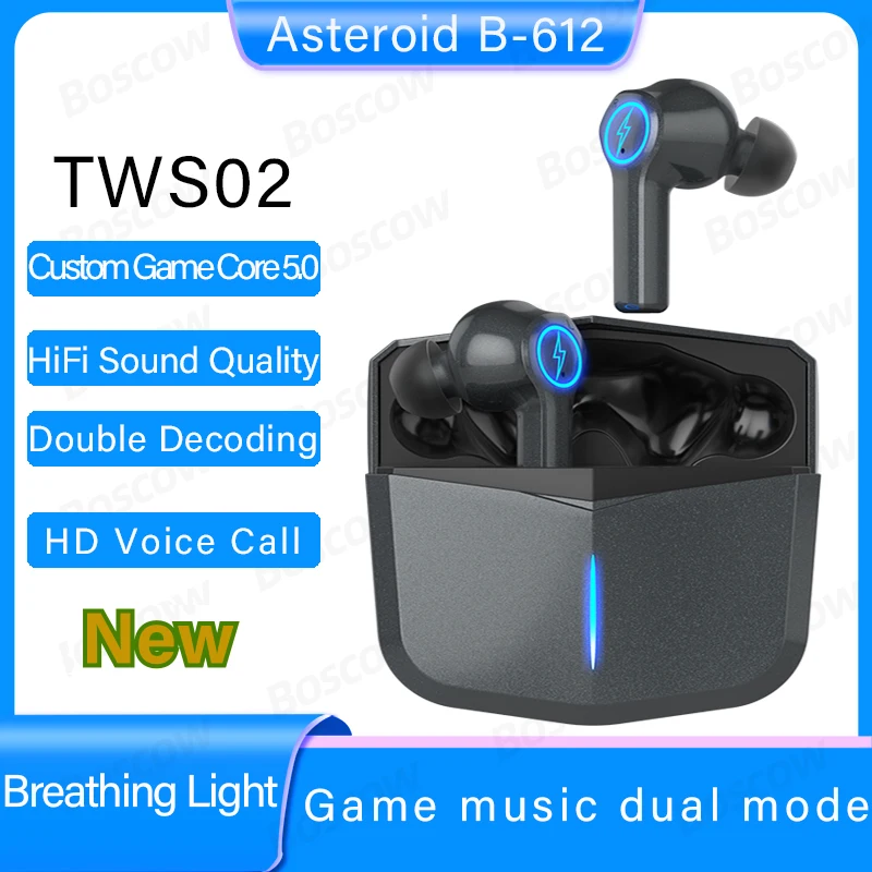

AB-612 TWS02 Bluetooth 5.0 Headphones 25 Hours Wireless Earphones Sports Waterproof Earbuds TWS Music Headsets with Mic For Xiao