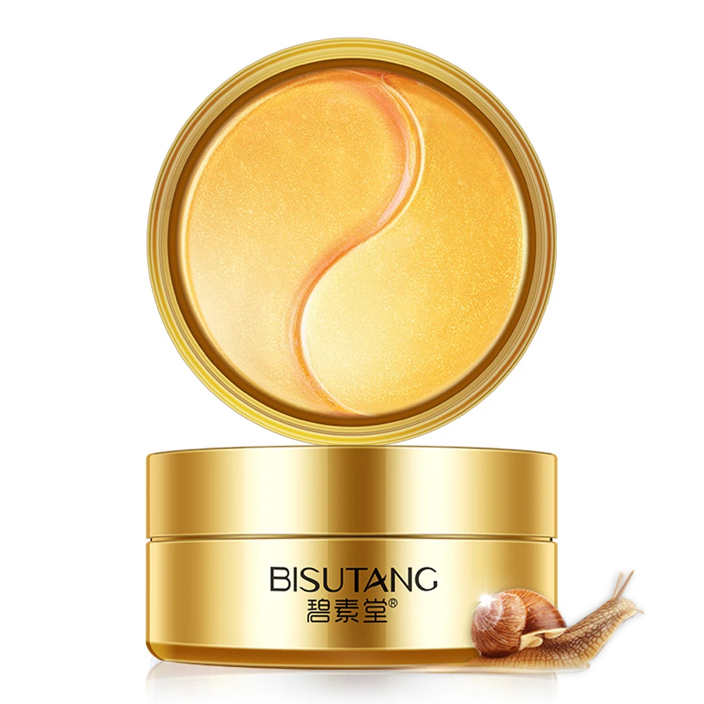 Hydrogel patches for eyes with gold extract and mucin snails bisutang snail moisturizing (60 pieces) | Красота и здоровье